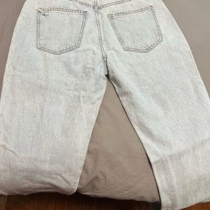 Long Straight Jean Marine Rip